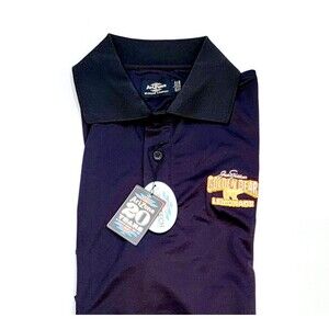 Arizona Jack Nicklaus Black Polo Golden Bear Lemonade Golf Shirt Mens Sz Large L